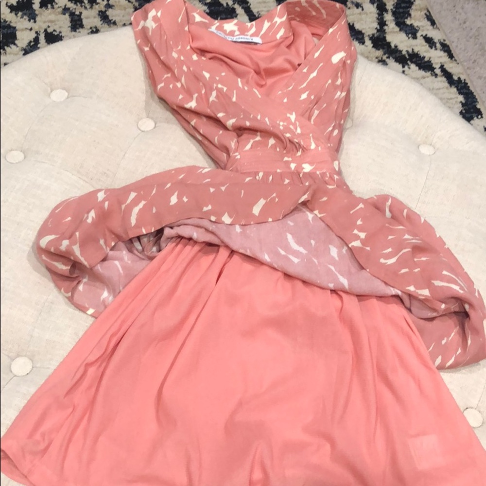 flirty summer faux wrap dress w/pockets lined soft - Picture 5 of 5